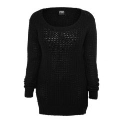 Długi Kombinezon Damski Z Szerokim Dekoltem. Czarne kombinezony damskie Urban Classics, s, bez wzorów, bez kołnierzyka, bez ramiączek, długie. Za 122.99 zł.