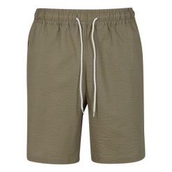 Szorty Urban Classics Basic Seersucker. Zielone szorty męskie Urban Classics, na lato, bez wzorów. Za 191.00 zł.