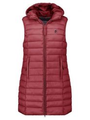 ANAPURNA Kamizelka pikowana "Vakitalana Long" w kolorze bordowym rozmiar: S. Czerwone kamizelki damskie ANAPURNA, s. Za 114.44 zł.