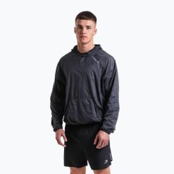 Bluza męska BOXRAW Genaro Oversized Windbreaker Hoodie. Szare bluzy z kapturem męskie BOXRAW, m, z poliamidu. Za 319.99 zł.