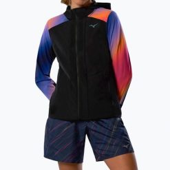 Kurtka do biegania damska Mizuno Active Alpha Hodded. Czarne kurtki do biegania damskie Mizuno, s, bez wzorów, z materiału, bez kaptura. Za 229.99 zł.