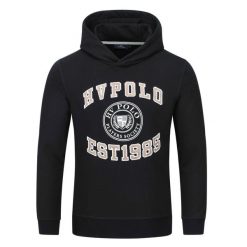 Bluza jeździecka z kapturem HV Polo Marcus. Czarne bluzy sportowe męskie HV POLO, bez wzorów, z dresówki, sportowe, bez kołnierzyka, bez ramiączek. Za 394.50 zł.
