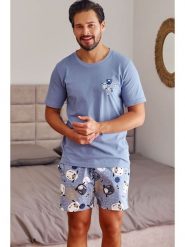 Doctor Nap Piżama w kolorze błękitnym rozmiar: S. Niebieskie piżamy męskie Doctor Nap, s, bez wzorów, z bawełny, bez ramiączek. Za 102.99 zł.