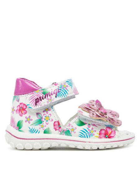 Primigi Sandały 7864800 Biały. Białe sandały dziewczęce Primigi, ze skóry, bez zapięcia. Za 229.99 zł.