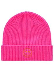 Zwillingsherz Kaszmirowa czapka beanie w kolorze różowym rozmiar: onesize. Różowe czapki zimowe damskie Zwillingsherz, z kaszmiru. Za 206.42 zł.