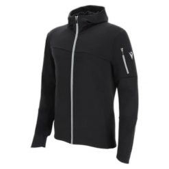 Bluza z kapturem i zamkiem błyskawicznym Macron Athleisure SCC Zanzibar Tech. Czarne bluzy z kapturem męskie Macron, s, z materiału. Za 379.00 zł.