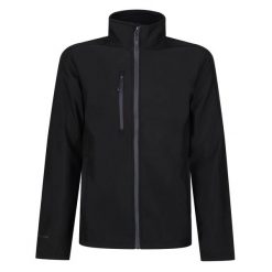 Kurtka Męska Honestly Made Recycled Soft Shell. Czarne kurtki męskie Regatta, l, bez wzorów, sportowe, bez kaptura. Za 199.99 zł.