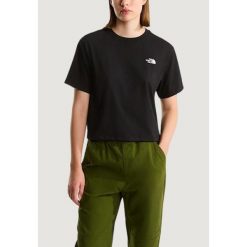 Koszulka crop top Kobieta THE NORTH FACE W EVOLUTION SIMPLE DOME CROP RLX SS TEE. Czarne bluzki damskie The North Face, bez wzorów, z bawełny, bez kołnierzyka, bez ramiączek. Za 157.55 zł.