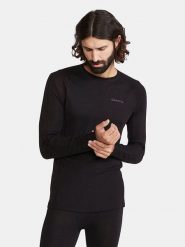 Craft Koszulka termiczna "ADV Wool" w kolorze czarnym rozmiar: XL. Czarne bielizna termoaktywna męska Craft, xl, bez wzorów. Za 174.95 zł.