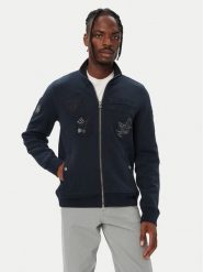 Aeronautica Militare Bluza 262FE2143UF00686 Granatowy Regular Fit. Niebieskie bluzy bez kaptura męskie AERONAUTICA MILITARE, m, z bawełny. Za 1,069.00 zł.