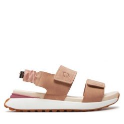 Sandały Gioseppo. Brązowe sandały damskie Gioseppo, bez wzorów, bez obcasa, na płaskiej podeszwie. Za 209.99 zł.