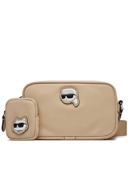 KARL LAGERFELD Torebka A1W30127 Beżowy. Brązowe listonoszki damskie Karl Lagerfeld, bez wzorów, z materiału, bez dodatków. Za 439.99 zł.