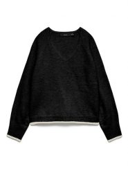Vero Moda Sweter w kolorze czarnym rozmiar: S. Czarne swetry klasyczne damskie Vero Moda, s, z materiału, bez kołnierzyka. Za 82.83 zł.