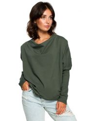 Be Wear Bluza w kolorze khaki rozmiar: S/M. Brązowe bluzy bez kaptura damskie Be Wear, m. Za 118.56 zł.