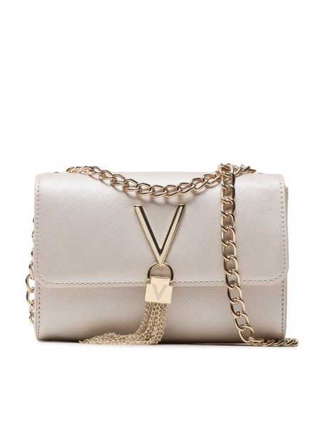 Valentino Torebka Divina Sa VBS1IJ03 Złoty. Żółte torebki klasyczne damskie Valentino, bez wzorów, ze skóry, wizytowe, bez kołnierzyka, bez ramiączek. Za 239.99 zł.