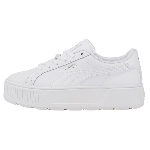 Buty sportowe Casual Damskie Puma Karmen L Biały. Białe buty sportowe na co dzień damskie Puma, bez wzorów, z gumy, trekkingowe. Za 239.99 zł.