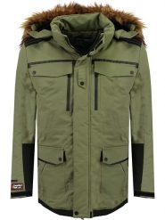 Canadian Peak Parka w kolorze khaki rozmiar: S. Brązowe parki męskie Canadian Peak, s, bez wzorów. Za 232.78 zł.