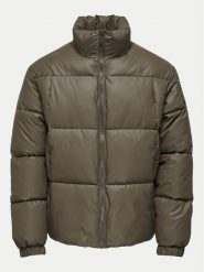 Only & Sons Kurtka zimowa 22030461 Brązowy Regular Fit. Brązowe kurtki męskie Only & Sons, na zimę, m, bez wzorów, ze skóry, bez kaptura. Za 209.99 zł.