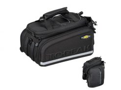 Torba rowerowa na bagażnik Topeak MTS Trunk Bag DXP 22,6. Czarne torebki klasyczne damskie Topeak, bez wzorów, bez dodatków. Za 379.99 zł.