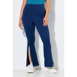 Damskie Legginsy funkcyjne rozszerzane nogawki kieszeń zapinana na zamek. Niebieskie legginsy damskie Ulla Popken, plus size, bez wzorów, z elastanu. Za 239.99 zł.
