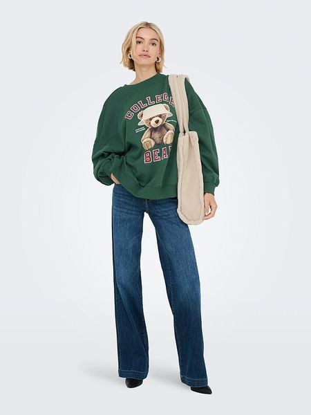 ONLY Bluza w kolorze zielonym rozmiar: L. Zielone bluzy bez kaptura damskie Only, l. Za 152.98 zł.