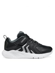 Geox Sneakersy J Sprintye Boy J66GBE 0BC14 C9999 M Czarny. Czarne buty sportowe chłopięce Geox, ze skóry, bez zapięcia. Za 209.99 zł.