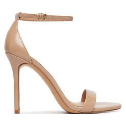 Sandały Aldo. Brązowe kozaki damskie Aldo, bez wzorów, bez obcasa, na szpilce. Za 339.99 zł.