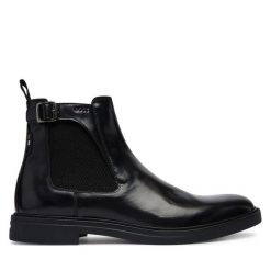 Sztyblety BOSS. Czarne sztyblety męskie Boss, bez zapięcia. Za 1,249.00 zł.