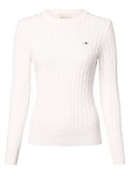 Gant Sweter Kobiety Bawełna biały, XL. Białe swetry klasyczne damskie Gant, xl, z bawełny, bez kołnierzyka. Za 599.95 zł.