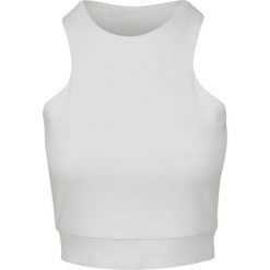 Damski crop top Urban Classic quared. Białe topy damskie Urban Classics, bez wzorów, bez kołnierzyka. Za 93.00 zł.