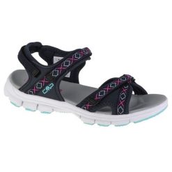 Sandały CMP Almaak Hiking Sandal 38Q9946-33UL niebieskie. Niebieskie sandały damskie bez wzorów, z gumy, bez obcasa. W wyprzedaży za 276.64 zł.