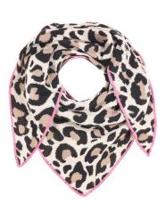 Zwillingsherz Chusta trójkątna "Leo" w kolorze beżowo-czarnym rozmiar: onesize. Brązowe chusty i apaszki dziecięce Zwillingsherz, z kaszmiru. Za 110.81 zł.