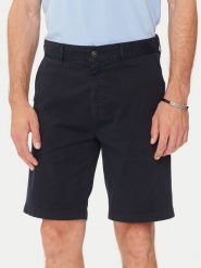 Boss Szorty materiałowe Chino-Slim 50513026 Granatowy Slim Fit. Niebieskie szorty męskie Boss, z bawełny, bez kołnierzyka. Za 259.99 zł.