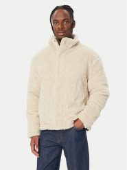 Guess Kurtka zimowa M6BL66 W4479 Kremowy Regular Fit. Białe kurtki męskie Guess, na zimę, m, z aplikacjami, z syntetyku, bez kaptura. Za 864.99 zł.
