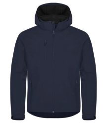 Clique Classic Softshell Hoody 3-warstwowy – 96% poliester z recyklingu. Niebieskie kurtki softshell damskie CLIQUE, m, bez wzorów, z poliesteru. Za 304.63 zł.
