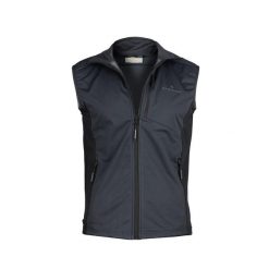 Kamizelka softshell męska Rapid. Szare kamizelki męskie Bergson, m, bez wzorów, z softshellu, bez kaptura. W wyprzedaży za 255.00 zł.