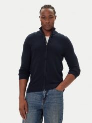 Mustang Kardigan Escondido 1016847 Granatowy Regular Fit. Niebieskie kardigany męskie Mustang, m, bez wzorów, z bawełny, bez kołnierzyka. Za 239.99 zł.
