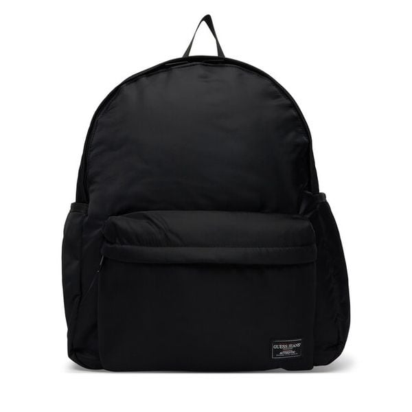 Plecak Guess Jeans. Czarne plecaki męskie Guess Jeans, z aplikacjami, z jeansu. Za 299.99 zł.