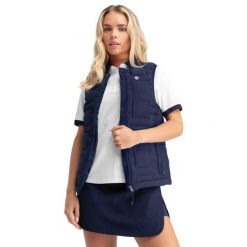 Kamizelka golfowa damska Royal-W ocieplana. Niebieskie kamizelki damskie SIROKO, xs, z materiału. Za 171.00 zł.