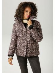 Aniston Kurtka zimowa w kolorze jasnobrązowo-czarnym rozmiar: 42. Brązowe kurtki damskie Aniston, na zimę, bez wzorów, z puchu, bez kaptura. Za 152.99 zł.