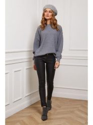 Joséfine Sweter "Burny" w kolorze szarym rozmiar: XL. Szare swetry klasyczne damskie Joséfine, xl, z kaszmiru, bez kołnierzyka. Za 173.99 zł.