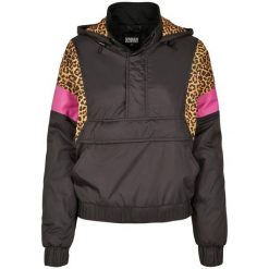 Damska klasyczna miejska parka o mieszanym kroju. Czarne parki damskie Urban Classics, m, bez wzorów, z nylonu. Za 235.55 zł.