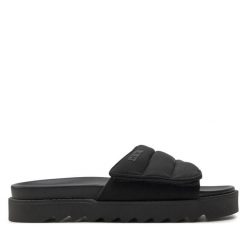 Klapki Big Star Shoes. Czarne klapki damskie BIG STAR SHOES, bez wzorów, bez obcasa. Za 169.99 zł.