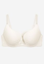 Jasnobeżowy Gładki Biustonosz Full-Cup Crisannas. Brązowe biustonosze Renee, bez wzorów. Za 19.99 zł.