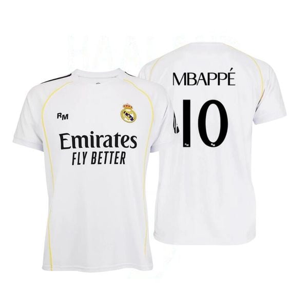 Koszulka domowa Real Madryt 2025-26 Premium Replica - Mbappé - 10. Bluzki damskie Real Madrid, bez wzorów, sportowe, bez kołnierzyka, bez ramiączek. W wyprzedaży za 273.24 zł.