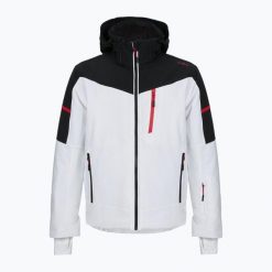 Kurtka narciarska męska CMP 35W0077 Zip Hood. Białe kurtki narciarskie i snowboardowe damskie CMP, m, bez wzorów, bez kaptura, narciarskie. Za 1,181.60 zł.