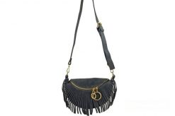 Saszetka zamszowa boho BARBERINI'S 973-28 c. szara. Szare shopper bag damskie Barberinis, bez wzorów, ze skóry, przez ramię, zamszowe, bez dodatków. Za 199.99 zł.