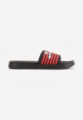 Czarne Klapki Sportowe z Piankowego Materiału Thesedice. Czarne klapki i japonki męskie Born2be, z dresówki. Za 29.99 zł.