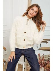 Joséfine Kardigan "Bandole" w kolorze kremowym rozmiar: M. Brązowe kardigany damskie Joséfine, m, bez wzorów. Za 191.88 zł.