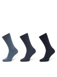 Calvin Klein Skarpety długie 701234208 Granatowy. Niebieskie skarpetki męskie CALVIN KLEIN, bez wzorów, z bawełny. Za 59.99 zł.